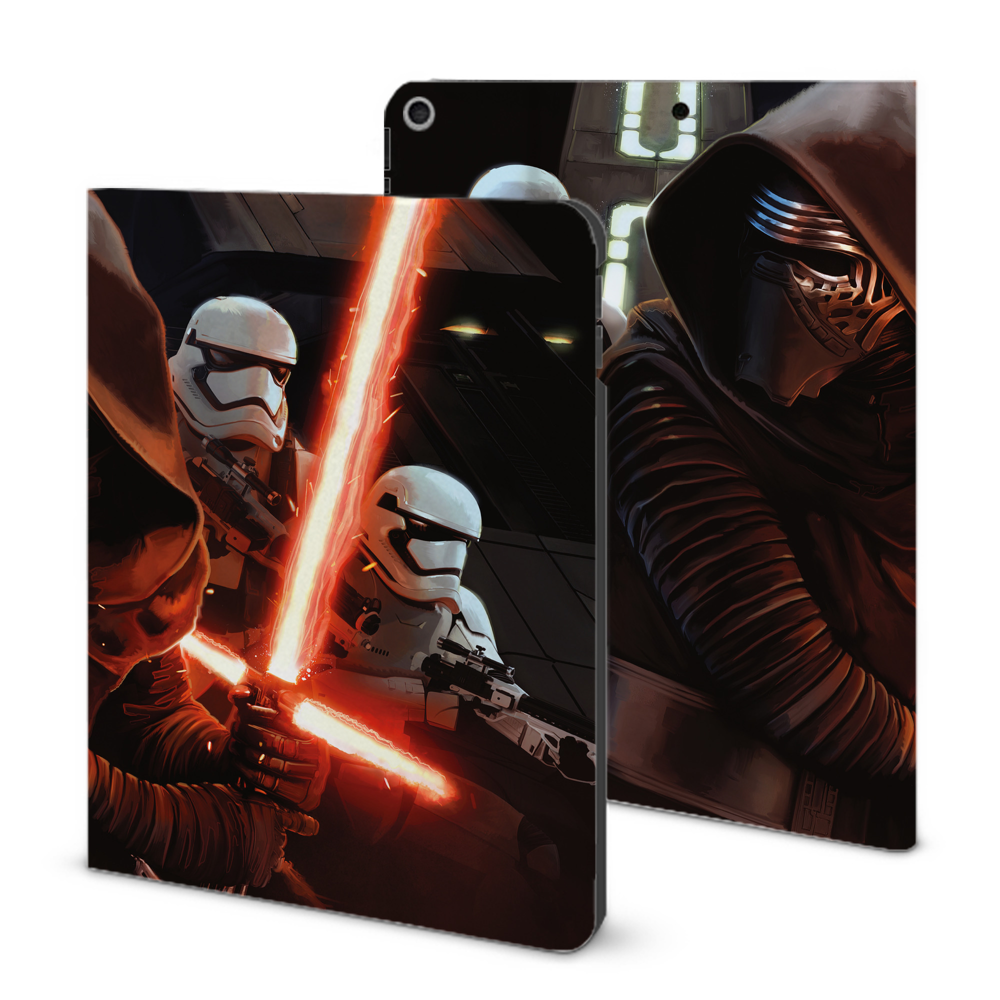 （画像用） スター・ウォーズ Star Wars IPad ケース ブック型 PUレザー TPU 耐衝撃 軽量 薄型 ペン収納なし 全面保護 IPad 各モデル対応